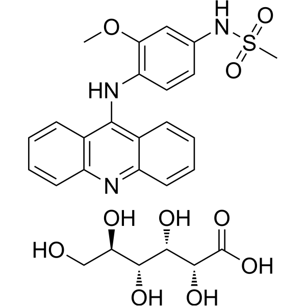 Amsacrine (gluconate) 80277-07-2